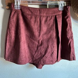 NWOT Altar’d State Suede Skirt Short